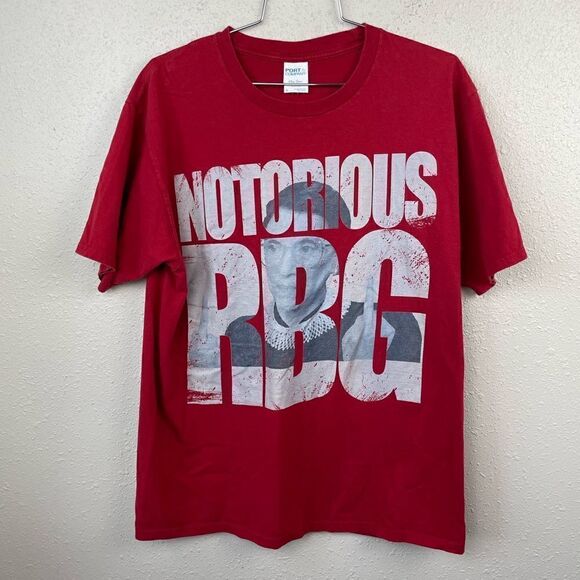 Port and Company Tops - Notorious RBG T-Shirt Size L EUC